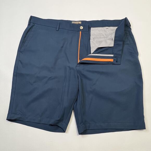 Peter Millar Crown Sport Shorts Mens 40 Blue Performance Golf Chino Lightweight - Picture 5 of 10